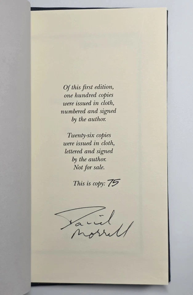 David Morrell SIGNED "Rambo" Mysterious Profile #18 1st Ed. Limited HB 75/100 Foto 2 de 4