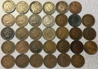 Lot of 33 Indian Head Pennies from 1859-1909