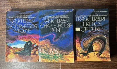 Lot Of 3 Dune Trade Paperbacks God-Emperor of Dune Heretics Chapterhouse Berkley