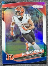2025 Panini Prizm Jamarr Chase #208 Red White Blue Prizm Cincinnati Bengals