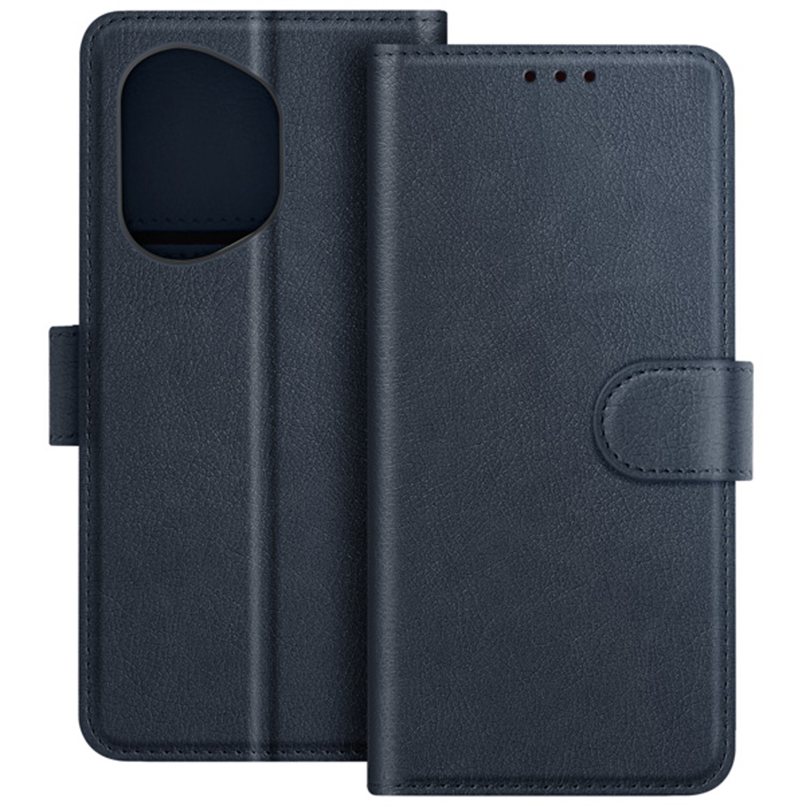 Étui Honor 200 Lite Avizar bleu en cuir avec clapet portefeuille porte-carte