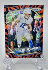 2025 Panini Prizm Ladd McConkey Tiger Stripe Prizm SSP Chargers 