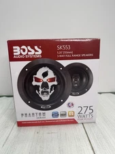 Boss Audio SK553 Phantom Skull 3-Way Black Injection Cone (5.5") Used Read Desc.