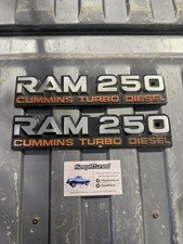 1992 1993 Dodge Ram 250 Cummins Turbo Diesel Fender Emblem Badge Oem Pair D250