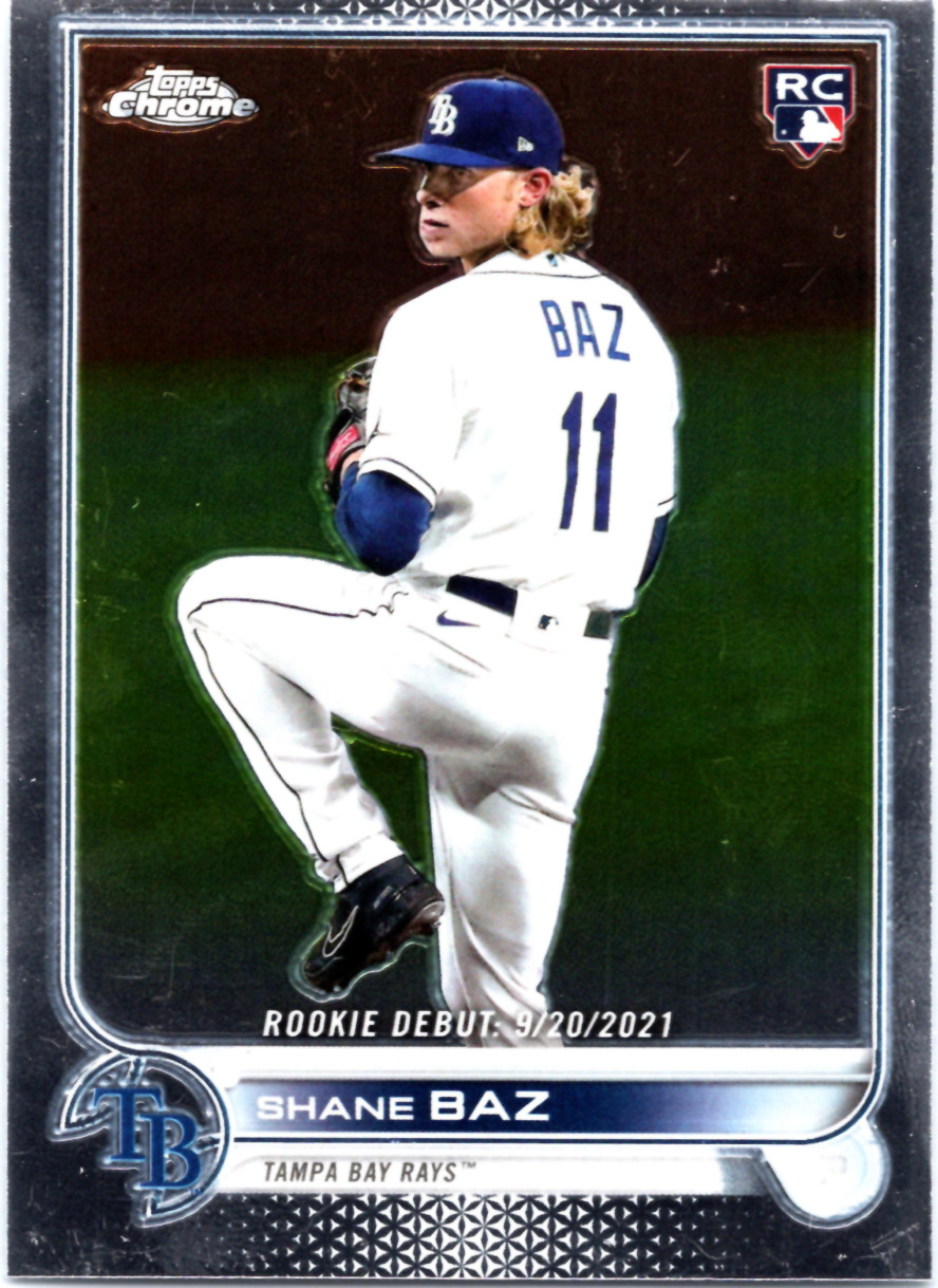 2022 Topps Chrome Update Series - Rookie Debut Shane Baz #USC175 (RC)