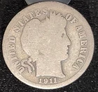 1911 P Philadelphia Mint Barber Dime