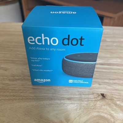 Amazon Echo Dot (3rd Gen) Smart Speaker Black/Gray Fabric Bluetooth Wi-Fi Alexa