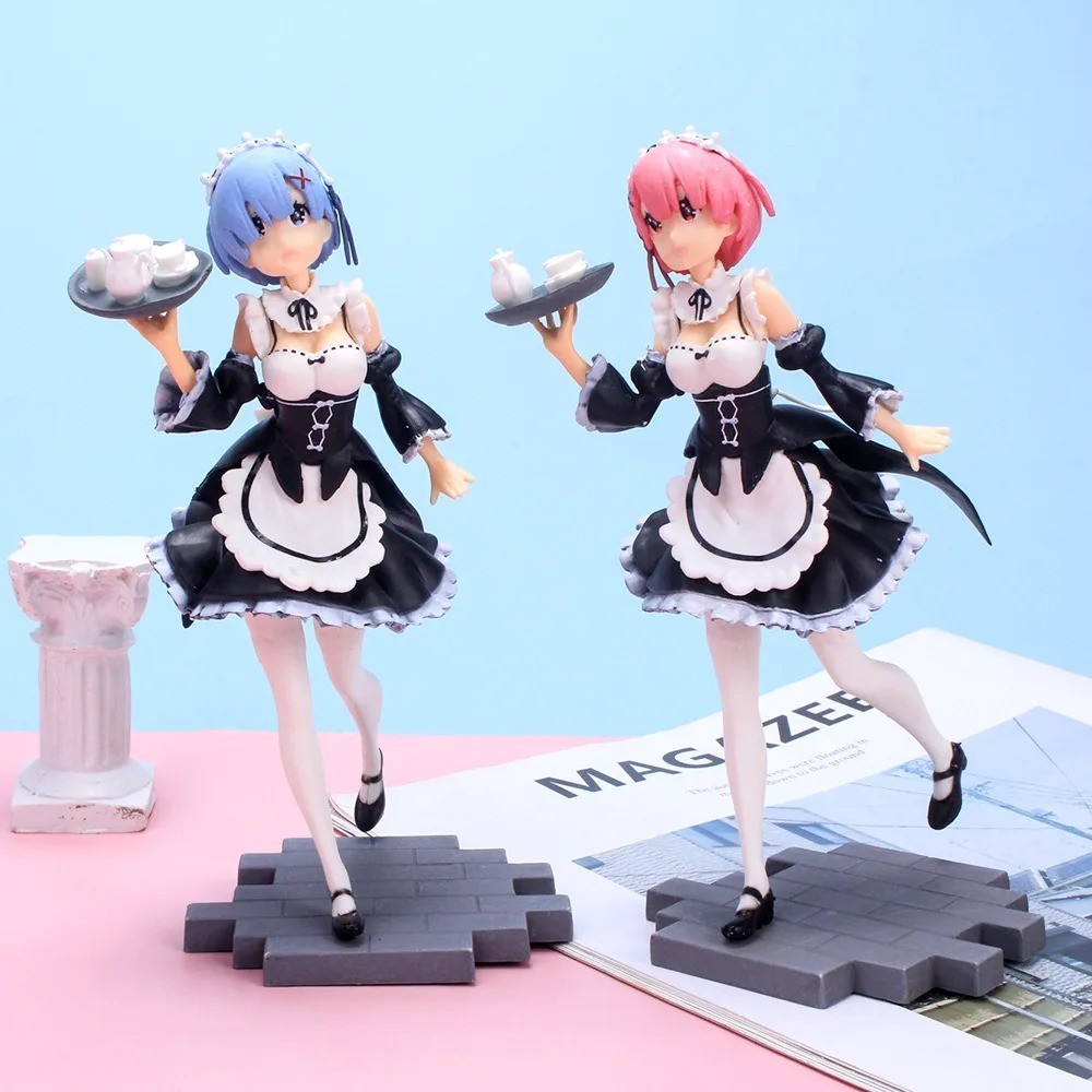 Rem Ram Re:Zero Starting Life in Another World Action Figure Anime Manga Toys