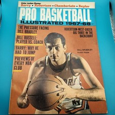 Vintage 1967-68 Pro Basketball Illustrated Yearbook NBA Bill Bradley