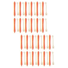 2 PCS Hair Perm Rollers Curling Tools Rods with Bands Perming Rubbers