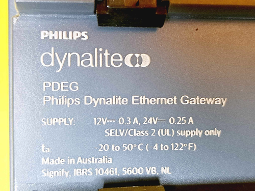 π₯ PHILIPS DYNALITE ETHERNET GATEWAY PDEG LIGHTING CONTROL BUILT-IN WEB SERVER - Picture 8 of 8
