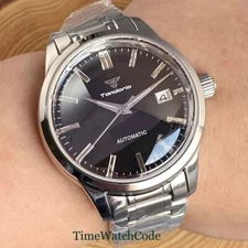 Tandorio NH35A Automatic Men's Watch 10ATM Waterproof 40mm 316L Bracelet Date