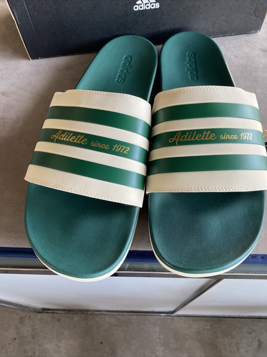 Adidas ADILETTE COMFORT Slide Size 18 Sandal Collegiate Green Sandal Shoe GW8754 Adidas Adilette Men main image 3