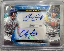 NEW YORK METS! FRANCISCO ALVAREZ & BRETT BATY ROOKIE DUAL AUTO /5. PLUS BONUS!