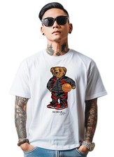 NEW ART SOCIETY x RETRO KINGS AIR MJ BEAR WHITE TEE SHIRT SM-5XLARGE MADE IN USA