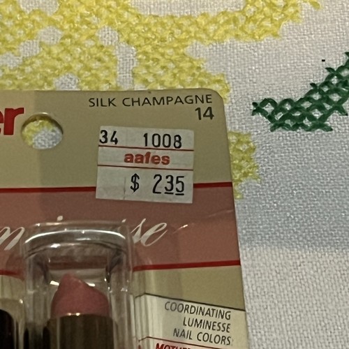 Vintage Lippenstift! Cover Girl Luminesse! Seide Champagner #14 Neu aus altem Lagerbestand versiegelt - Bild 5 von 5