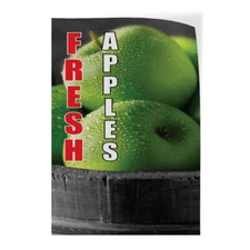 Door Decals Vertical Vinyl Stickers Multiple Sizes Fresh Apples Food and Drink