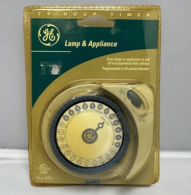 GE 24 Hour Timer GE5101N Programmable Daily Settings Lights Lighting NOS