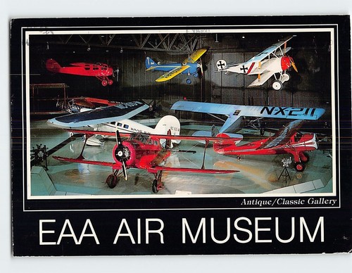 Postkarte Antik/Klassische Galerie EAA Luftfahrtmuseum Oshkosh Wisconsin USA