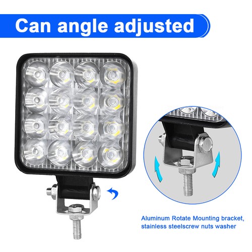 1x Faro Posteriore Faro da Lavoro Auto Faro 16LED 48W - Foto 6 di 11