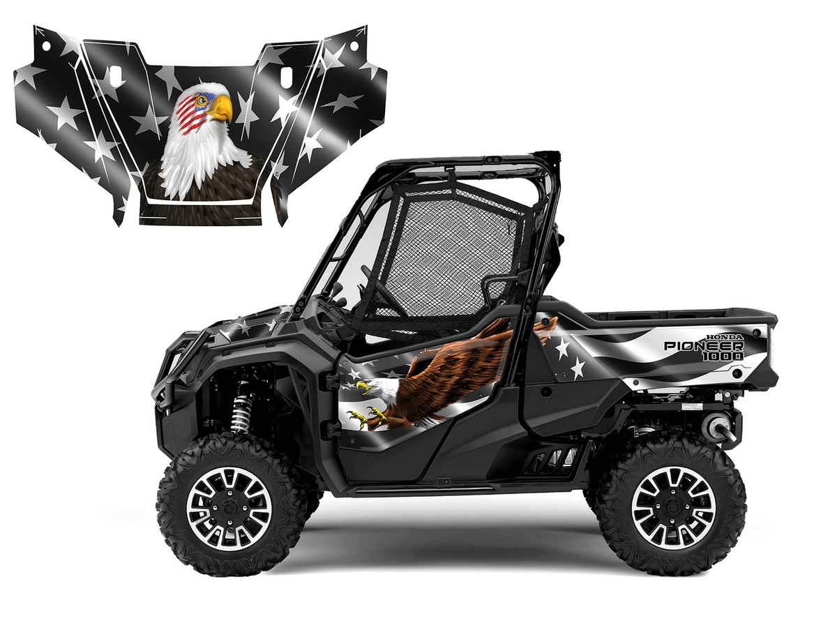 2023 - 2025 Honda Pioneer 1000-3 Deluxe graphics decal wrap kit
