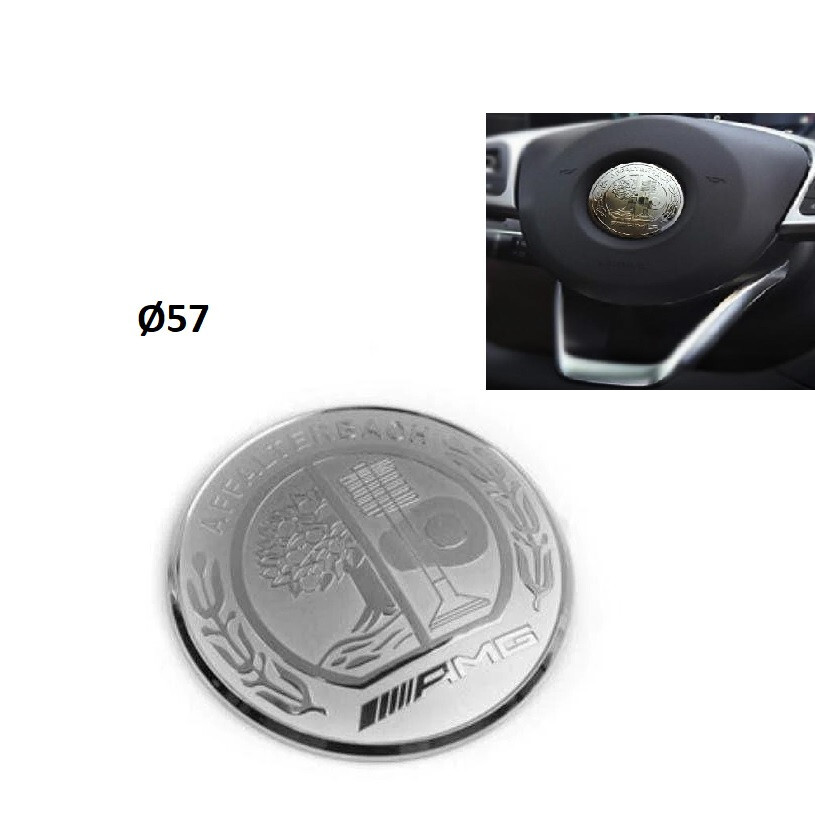 Logo de volant Mercedes-Benz 57 mm pour personnaliser votre intérieur AMG