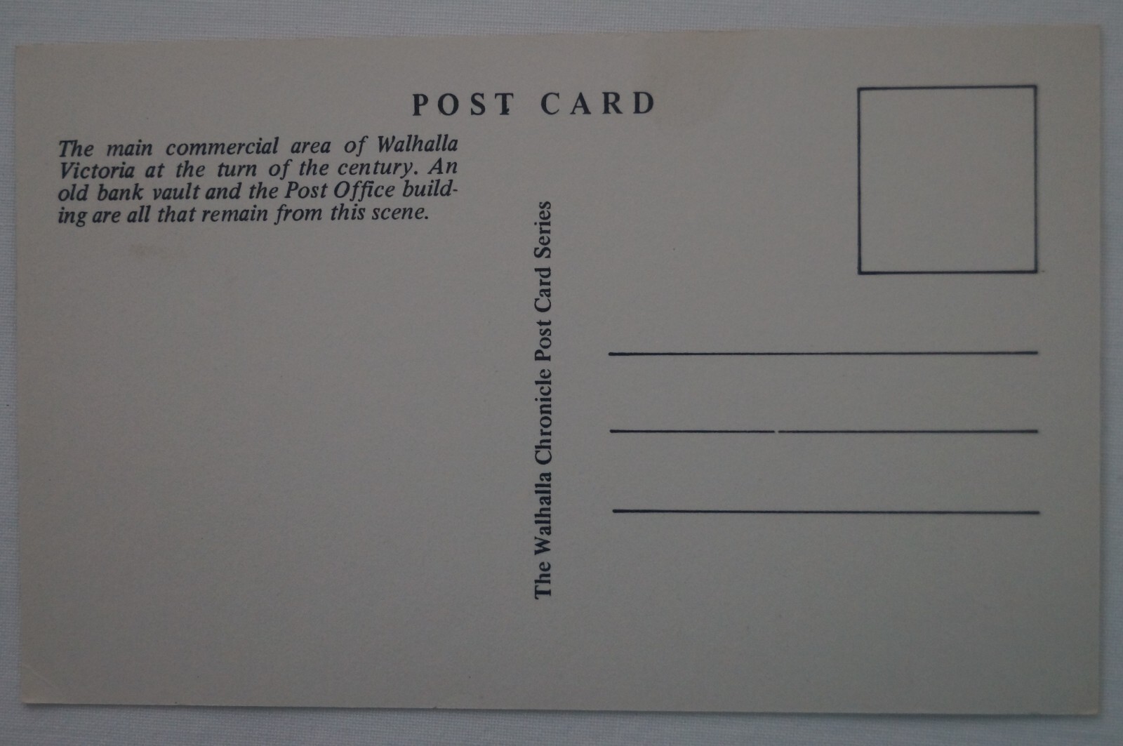 Walhalla Business Area Mechanics Institute Victoria Vintage Repro