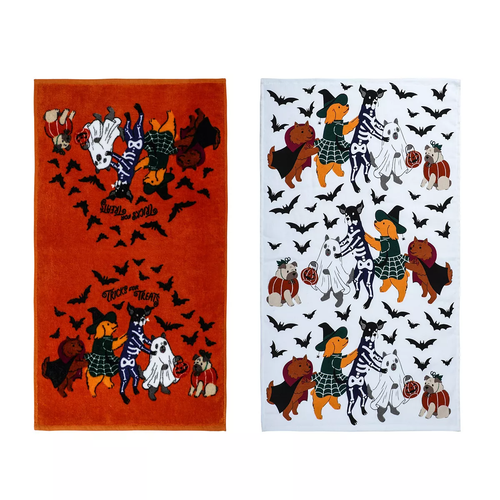 2 Pack Halloween Cat or Dog Kitchen Towels - Picture 7 of 7