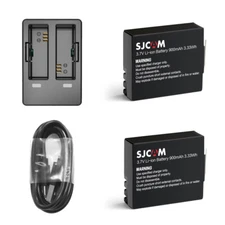 900mAh SJCAM SJ4000 SJ5000 SJ4K Action Sport Camera Battery USB Charger 3.7V