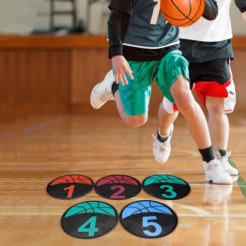 10pcs Numbered Floor Spot Markers Training Mark for Basketball Outdoor Indoor - Picture 11 of 14