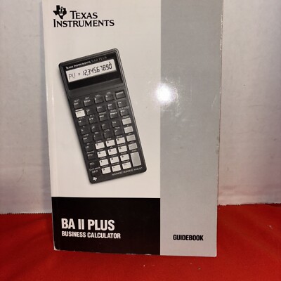 Vintage Guidebook OnlyTexas Instruments BA II Plus Business Calculator