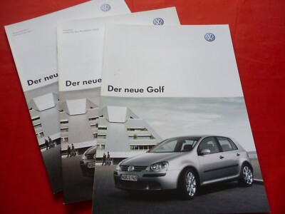 VW Golf V Trendline Comfortline Sportline Prospekt Brochure + Preisliste 2003