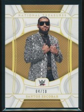 Santos Escobar 2022 Panini Chronicles WWE National Treasures Gold /10 #444
