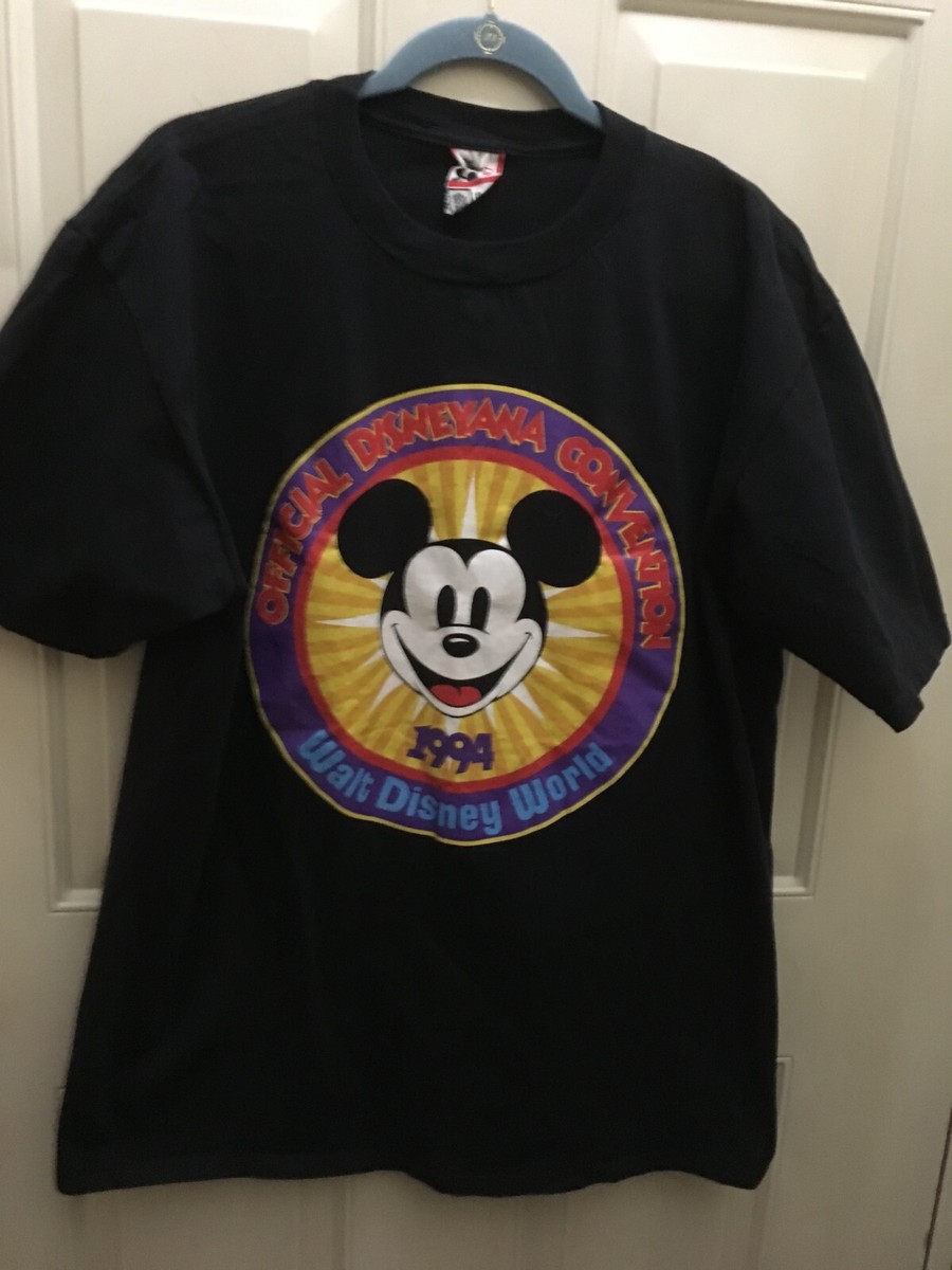 Official Disneyana Convention 1994 Black T Shirt Size L / XL Made 