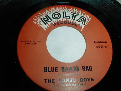 Banjo Boys 45 TWELFTH STREET RAG 7'' Nolta 1961 SEATTLE WA Bluegrass Folk Instros