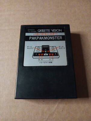 Epoch Cassette Vision pak Pak Monster         U S SELLER 