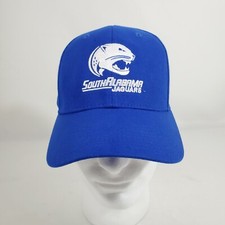 Blue NCAA University of South Alabama Jaguars Hat Cap Fitted S/M Curve Bill NWOT