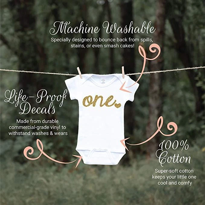 First birthday shirt decals cheap
