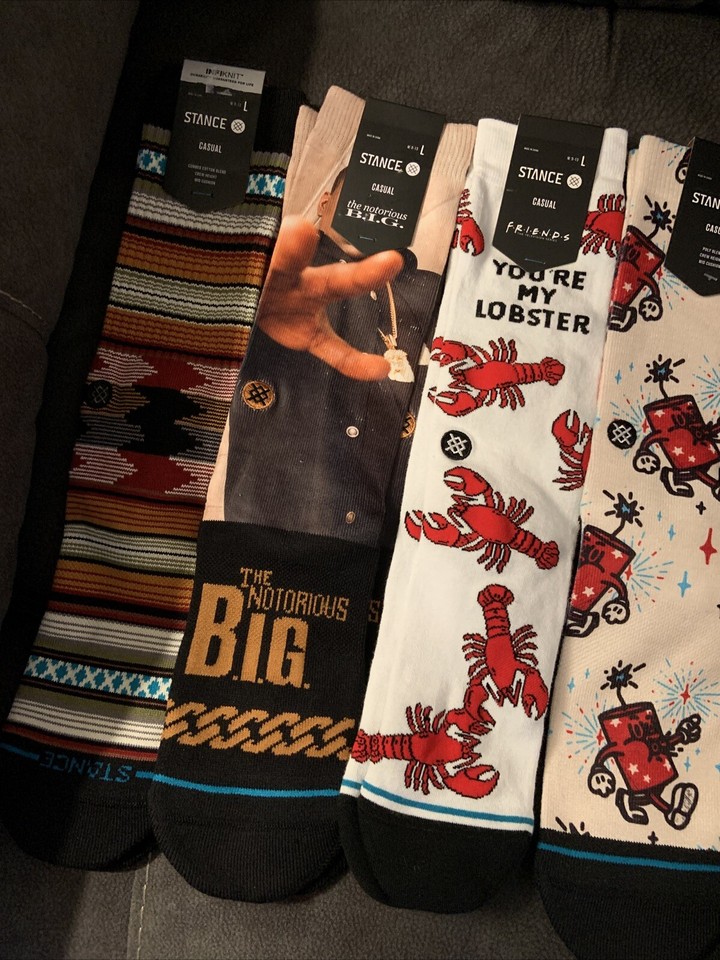 Stance Mens Socks Lot Of 6 Size Large eBay