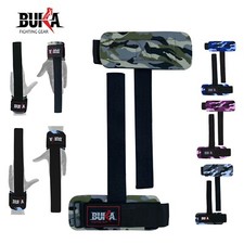 BUKA  Weight Lifting Gym Power Straps Grip Gloves Training Wrist Support NEW