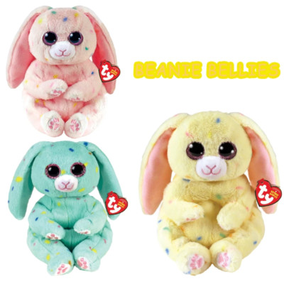Ty Beanie Bellies APRIL,MAY & SPRING Set of 3 Easter Bunnies 6'' New MWMT's