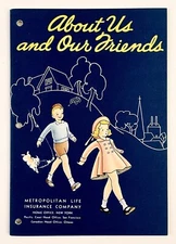 1950s About Us Our Friends VTG Child Care Booklet Metropolitan Life Insurance