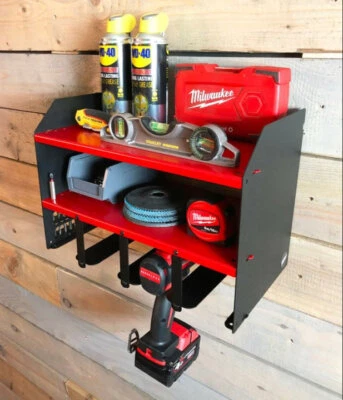 KARTOLS Heavy Duty Power Tool Organizer Drill Holder Wall Mount Power Tool Storage Rack