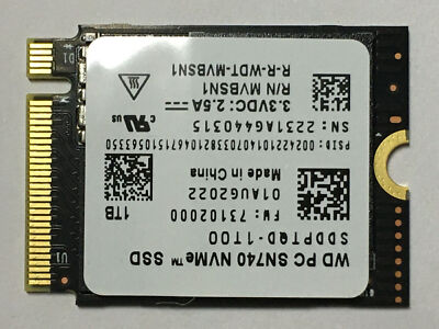 24時間以内発送 SN740 1T 1TB 2230 steam deck WD SN740 1TB M.2 2230 SSD NVMe PCIe For Steam Deck NVME Express