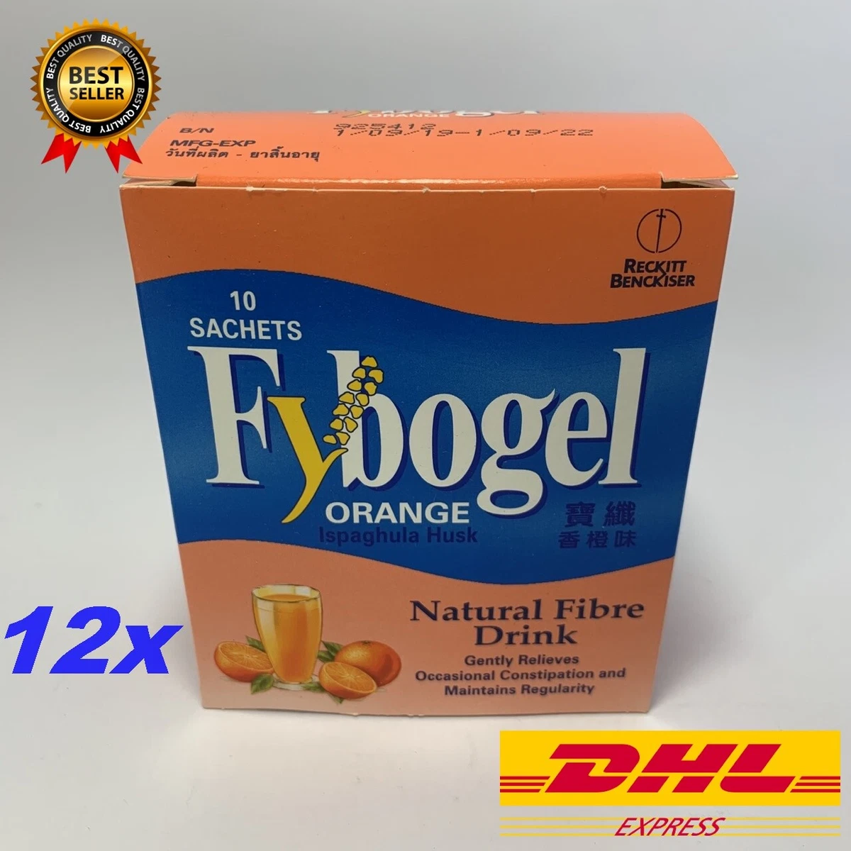 Fybogel Psyllium Husk Orange Flavoured 30 Sachets To, 47 OFF