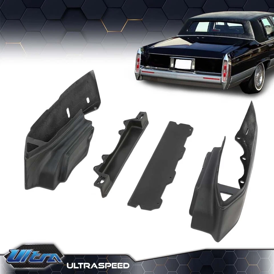 4pcs Rear Bumper Fillers Fit For 80-92 Cadillac Deville Fleetwood Brougham - Image 2 of 4