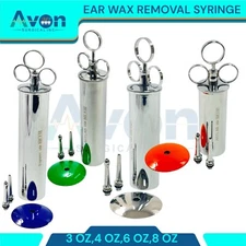 CYNAMED USA 3-8oz Ear Syringe Brass Wax Remover Surgical Veterinary Instruments