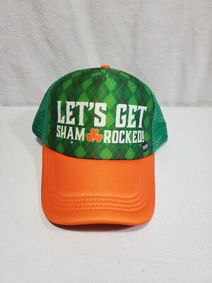 New ''Lets Get Shamrocked'' One Size St. Patrick s Day 3 Modes Lighted Cap Hat