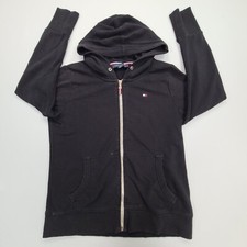 Tommy Hilfiger Sweater Boys Medium Black Hoodie Sweatshirt Comfort Youth Kids
