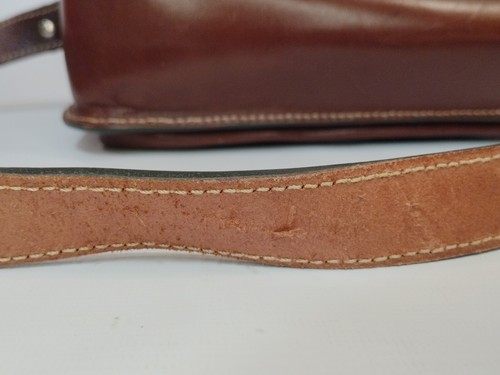 Leather Purse Shoulder Bag Dark Brown Unbranded - Picture 10 of 13